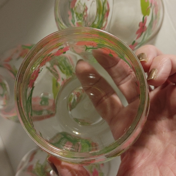 Stemless Acrylic Wine Glasses in Tiger Lilly by Lilly Pulitzer Set of 4 - Picture 11 of 11